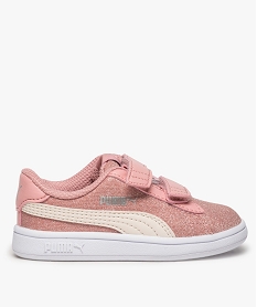 GEMO Baskets fille Puma Smash v2 Glitz Glam V Rose