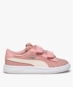 GEMO Baskets fille Puma Smash v2 Glitz Glam V Rose