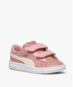 baskets fille puma smash v2 glitz glam v rose baskets9176201_2