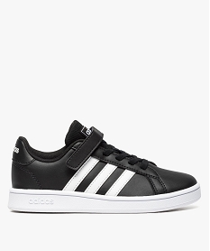 GEMO Baskets garçon bicolores à scratch – Adidas Grand Court C Noir