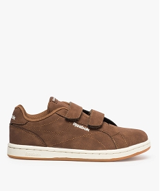 GEMO Baskets garçon unies à scratch – Reebok marron vif