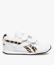 GEMO Baskets fille vernies à scratch - Reebok Blanc