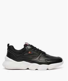 baskets basses homme semelle crantee run free - ellesse noir9180401_1