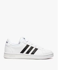 GEMO Baskets femme bicolores à lacets- Adidas Grand Court Base blanc standard