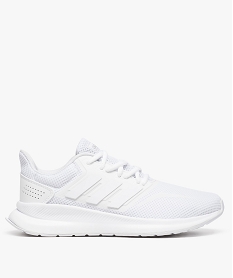 GEMO Baskets femme à lacets en mesh alvéolé – Adidas Run Falcon Blanc