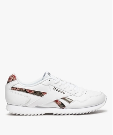 GEMO Baskets femme à empiècements imprimés – Reebok blanc standard