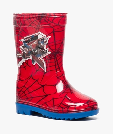 bottes de pluie garcon a imprime spiderman rouge9183901_2