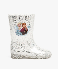 bottes de pluie fille a paillettes argentees reine des neiges blanc9184401_1