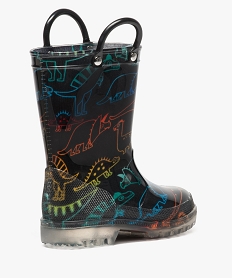 bottes de pluie garcon avec motifs dinosaures noir9184601_4