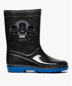 GEMO Bottes de pluie garçon à semelle colorée - Star Wars Noir