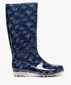 bottes de pluie femme a motifs fleuris bleu9185101_1