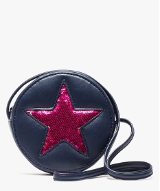 sac fille rond avec motif etoile en sequins bleu sacs et cartables9185701_1