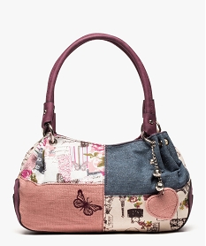 sac a main femme motif patchwork rouge9187301_1