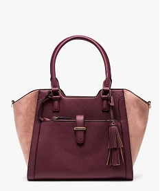 sac a main femme multimatiere forme trapeze rouge9189901_1