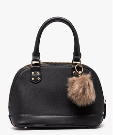 sac a main rigide texture a pompon noir9190101_1