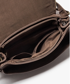 sac femme forme besace avec details zippes brun9192201_3