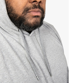 sweat homme avec capuche et poche kangourou gris9194001_2