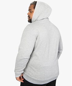 sweat homme avec capuche et poche kangourou gris9194001_3