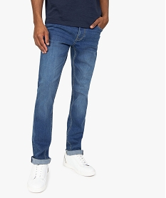 GEMO Jean homme slim taille haute Bleu