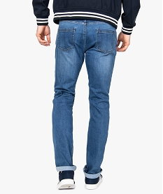 jean homme straight stretch en polyester recycle bleu9195801_3