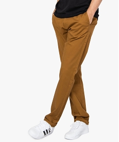 pantalon chino homme coupe regular brun9196601_1