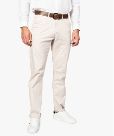 pantalon chino homme coupe regular beige pantalons de costume9196701_1