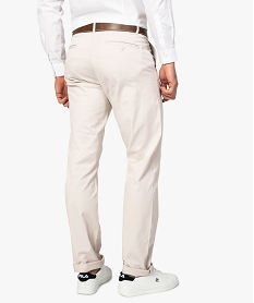 pantalon chino homme coupe regular beige pantalons de costume9196701_3