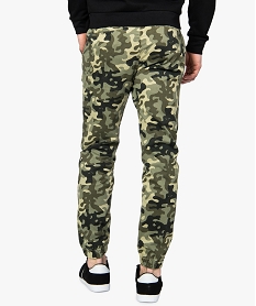 pantalon homme en toile imprime camouflage multicolore pantalons de costume9197701_3
