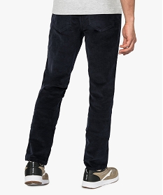 pantalon homme droit en velours cotele bleu9198301_1