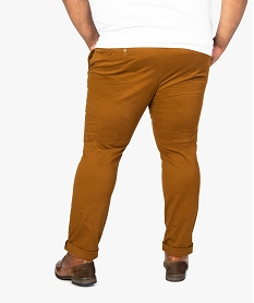 pantalon homme chino en stretch coupe straignt brun9198501_3
