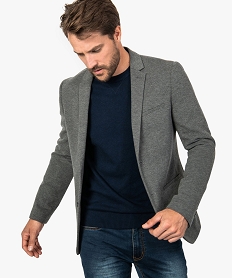 veste homme ajustee fermee par 2 boutons gris9198901_1