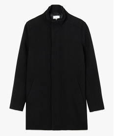 manteau homme ¾ en maille cotelee avec col blouson noir manteaux et blousons9199201_4