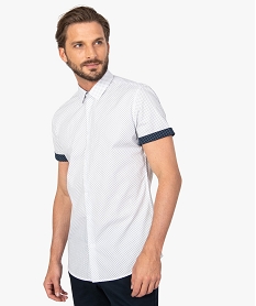 GEMO Chemise homme à manches courtes avec petits motifs Imprimé