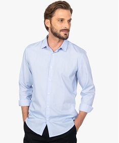 GEMO Chemise homme à fines rayures repassage facile Imprimé