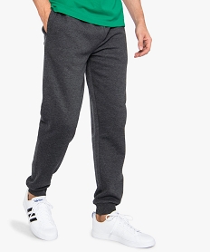 jogging homme en molleton uni gris pantalons9201101_1