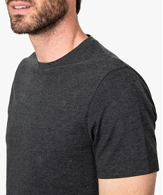 tee-shirt homme regular a manches courtes en coton bio gris9211801_2