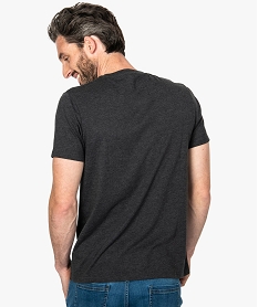 tee-shirt homme regular a manches courtes en coton bio gris9211801_3