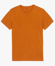 tee-shirt homme regular a manches courtes en coton bio orange9212001_4