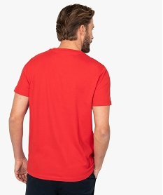 tee-shirt homme avec inscription fantaisie rouge9214001_3