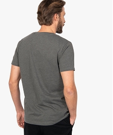 tee-shirt homme avec motifs montagne sur lavant gris tee-shirts9214201_3
