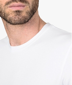 tee-shirt homme a manches longues coupe regular blanc9215901_2
