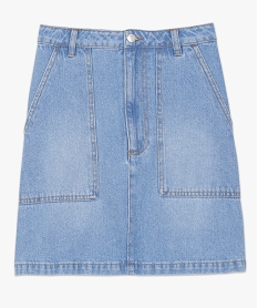 jupe en jean pour femme avec larges poches bleu9222901_4