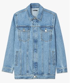 veste en jean femme coupe longue et fermeture zippee bleu9223001_4