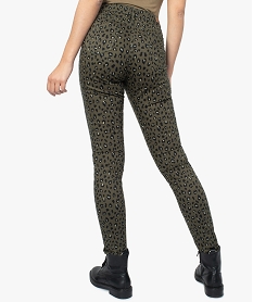 pantalon femme coupe slim a motifs leopard imprime9224401_3