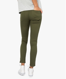 pantalon femme skinny stretch taille basse vert9225001_3