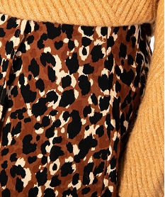 jupe femme portefeuille longue a motif leopard imprime9228701_2