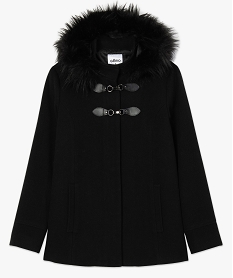 manteau femme avec capuche a bord fantaisie noir9230401_4