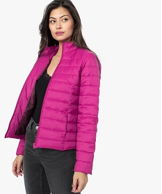 BLOUSON NOIR BLOUSON ROSE FUSHIA