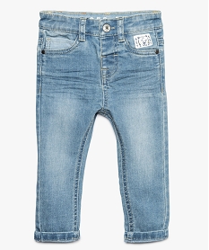 GEMO Jean bébé garçon stretch coupe slim Bleu