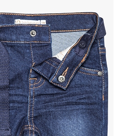 jean bebe garcon avec ceinture a boucle - lulu castagnette bleu jeans9264501_3